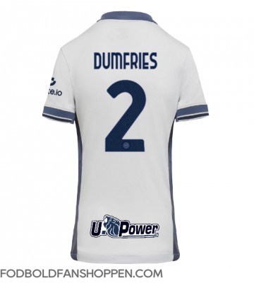 Inter Milan Denzel Dumfries #2 Udebanetrøje Dame 2024-25 Kortærmet